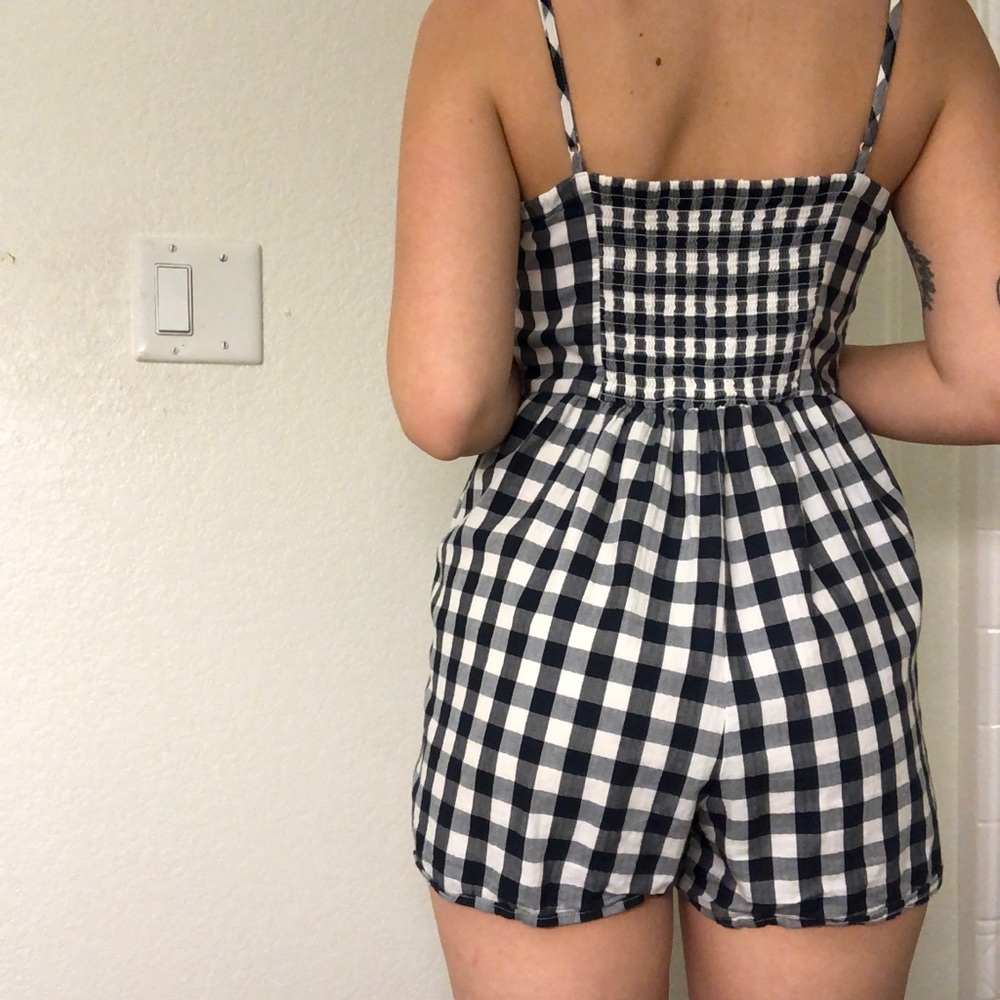 American eagle plaid romper!